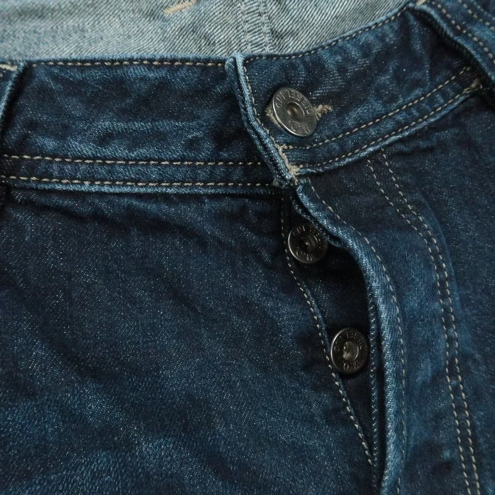 Diesel Jeans Mens 38x32 Blue Viker Straight 5 Pocket Dark Wash Denim
